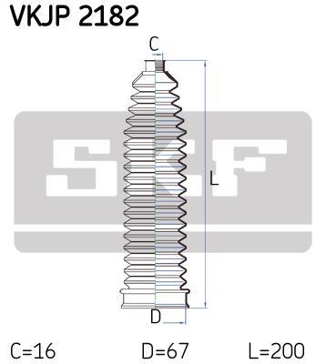 Soufflet de direction (Soufflet de cremaillere) SKF VKJP 2182